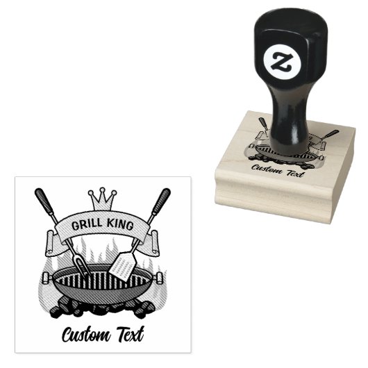 Grill King Gummistempel (Stempel)