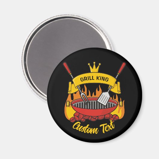 Grill King Magnet (Vorderseite/Rückseite)