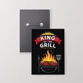 Grill King of the Grill Button (Vorderseite/Rückseite)