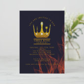 Grill King Party Contest Einladung (Stehend Vorderseite)