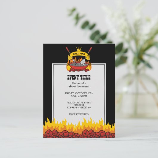 Grill King Postkarte (Stehend Vorderseite)