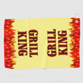 Grill King Red Flames BBQ Handtuch (Horizontal)