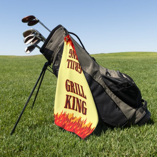 Grill King Red Flames BBQ Handtuch (Gras)