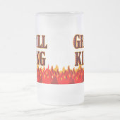 Grill King Red Flames GRILLEN Sprichwort Tasse (Mittel)