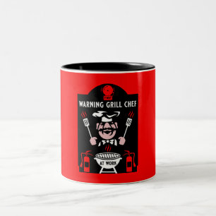 Grill-Koch-Geschenk Zweifarbige Tasse
