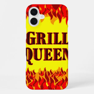 Grill Königin Rote Flammen BBQ iPhone-Hülle iPhone 16 Plus Hülle