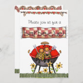 Grill lädt ein einladung (Vorne/Hinten)