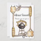 Grill lädt ein einladung (Vorderseite)