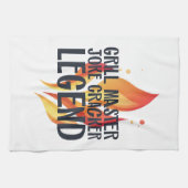 Grill Legend GRILLEN Poster Geschirrtuch (Horizontal)