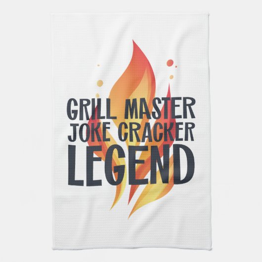 Grill Legend GRILLEN Poster Geschirrtuch (Vertikal)