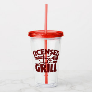Grill-Lizenz Acryltrinkbecher