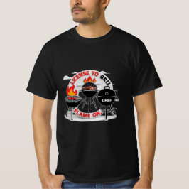 Grill-Lizenz - Flamme On, Koch GRILLEN Fun T-Shirt