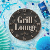 Grill Lounge Rustic BBQ Man Cave Grill Master Gift Pappteller (Party)