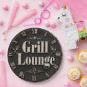 Grill Lounge Rustic BBQ Man Cave Grill Master Gift Pappteller (Party)
