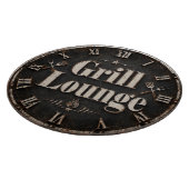 Grill Lounge Rustic BBQ Man Cave Grill Master Gift Schneidebrett (Ecke)