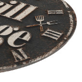 Grill Lounge Rustic BBQ Man Cave Grill Master Gift Schneidebrett (Ecke)