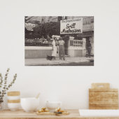 Grill Malmaison, Cannes, Frankreich, 30er Jahre Poster (Küche)