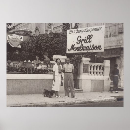 Grill Malmaison, Cannes, Frankreich, 30er Jahre Poster (Vorne)