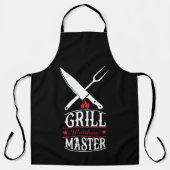Grill Master Barbeque GRILLEN Personalisiert Schürze (Vorderseite)