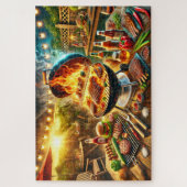 Grill Master BBQ Funny Father's Day Cookout Gift Puzzle (Vertikal)