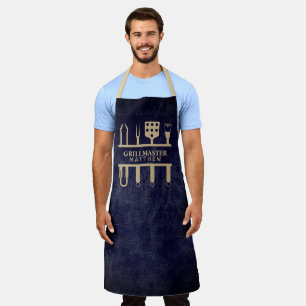 Grill Master BBQ Mach deinen eigenen Navy Herren  Schürze