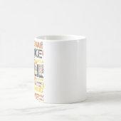 Grill Master BBQ-Typografie Kaffeetasse (Mittel)