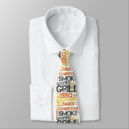 Grill Master BBQ-Typografie Krawatte