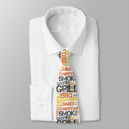 Grill Master BBQ-Typografie Krawatte (Gebunden)