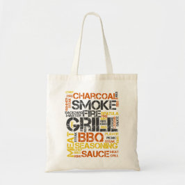 Grill Master BBQ-Typografie Tragetasche
