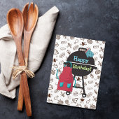 Grill Master Birthday Card mit Fun GRILLEN Theme Karte