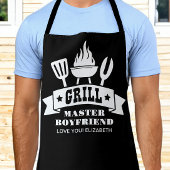 Grill Master Boyfriend Black Schürze