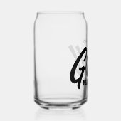 Grill Master can glass with custom BBQ chef name Dosenglas (Rechts)