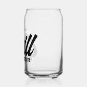 Grill Master can glass with custom BBQ chef name Dosenglas (Links)