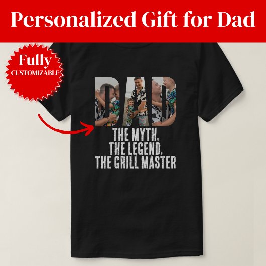 Grill Master Dad Gift T-Shirt