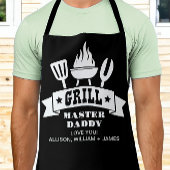 Grill Master Daddy Black Schürze