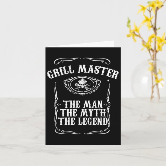Grill Master Der Mann Karte (Gelbe Blume)