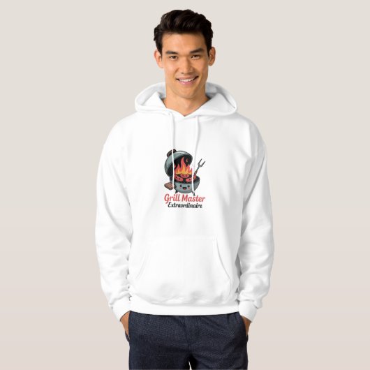 Grill Master Extraordinaire – Funny BBQ Lover Hoodie (Vorne ganz)