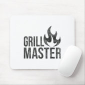 Grill Master Flame Byrbecue Grillen Smoke Char Ope Mousepad (Mit Mouse)