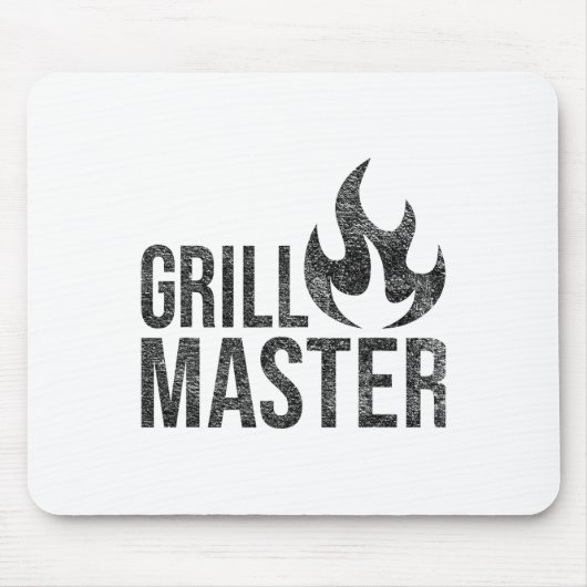 Grill Master Flame Byrbecue Grillen Smoke Char Ope Mousepad (Vorne)