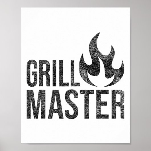 Grill Master Flame Byrbecue Grillen Smoke Char Ope Poster (Vorne)