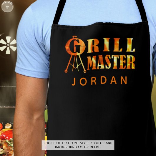 GRILL MASTER Flames Personalisiert Schürze