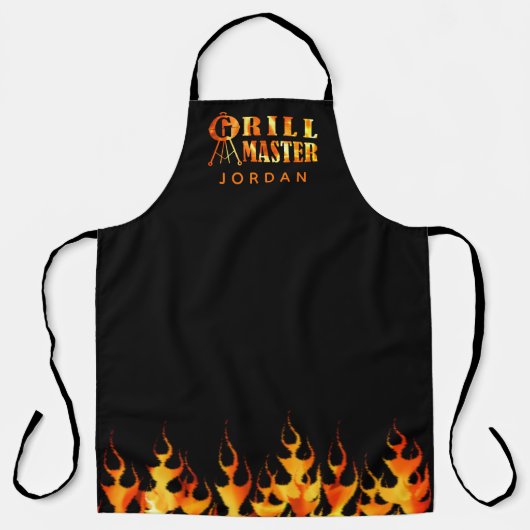 GRILL MASTER Flames Personalisiert Schürze (Vorderseite)
