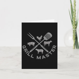 Grill Master Funny Grilling Grillen Gift Barbecue Karte