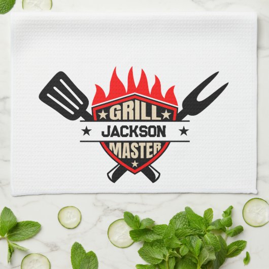 Grill Master Geschirrtuch (Gefaltet)