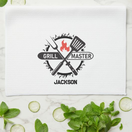 Grill Master Geschirrtuch (Gefaltet)
