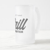 Grill Master Glasbierstein Tasse für GRILLEN Koch (VorderseiteRechts)