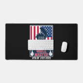 Grill Master GRILLEN 4. Juli American Flag Schreibtischunterlage (Tastatur & Maus)