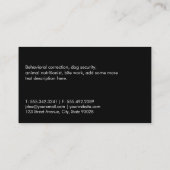 Grill Master GRILLEN Pit Visitenkarte (Rückseite)