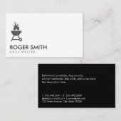 Grill Master GRILLEN Pit Visitenkarte (Vorne/Hinten)