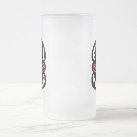 Grill Master GRILLEN Vater Zitat Burger Grillglas Mattglas Bierglas (Mittel)